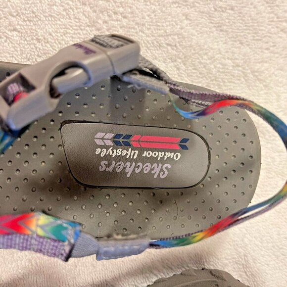 Skechers Women's Reggae Bright Direction Rainbow Sport Sandal Shoe Size 7 - Picture 6 of 10